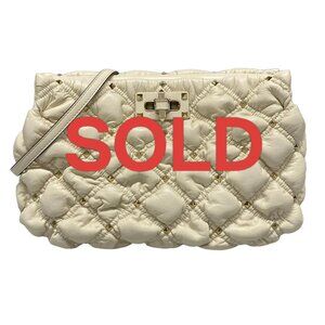 VALENTINOGARAVANI - White Leather Shoulder Bag 892-041625